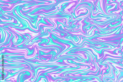 Blue, pink and white liquid background, fluid art, marble texture.