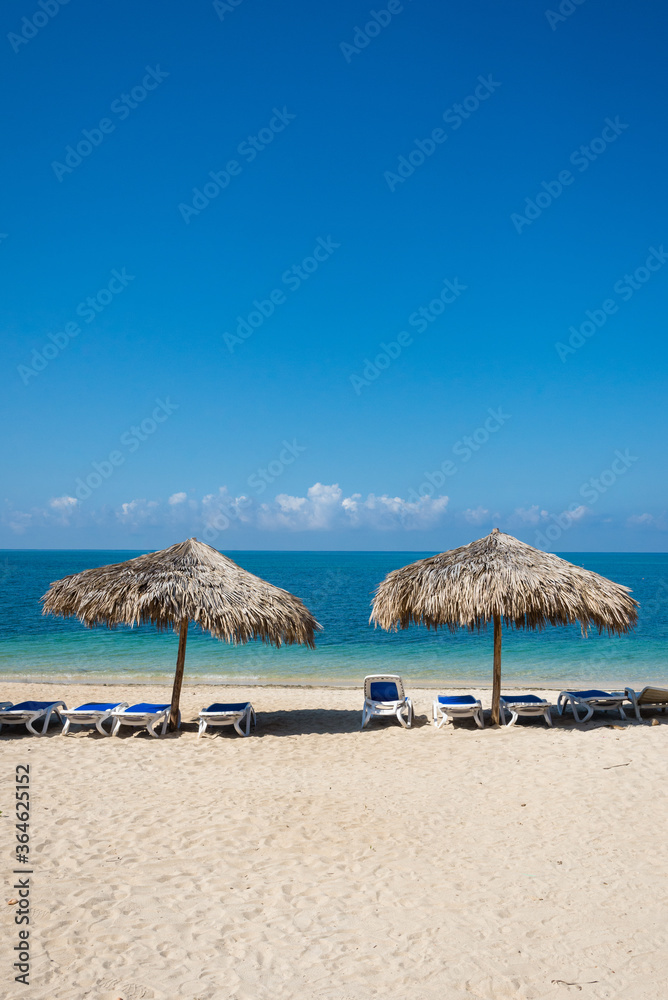 White sand beach of Playa Ancon, Cuba White sand beach of Playa Ancon, Cuba