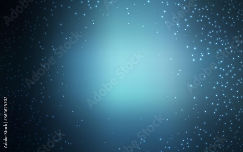 Dark BLUE vector background with astronomical stars. Shining illustration with sky stars on abstract template. Template for cosmic backgrounds.