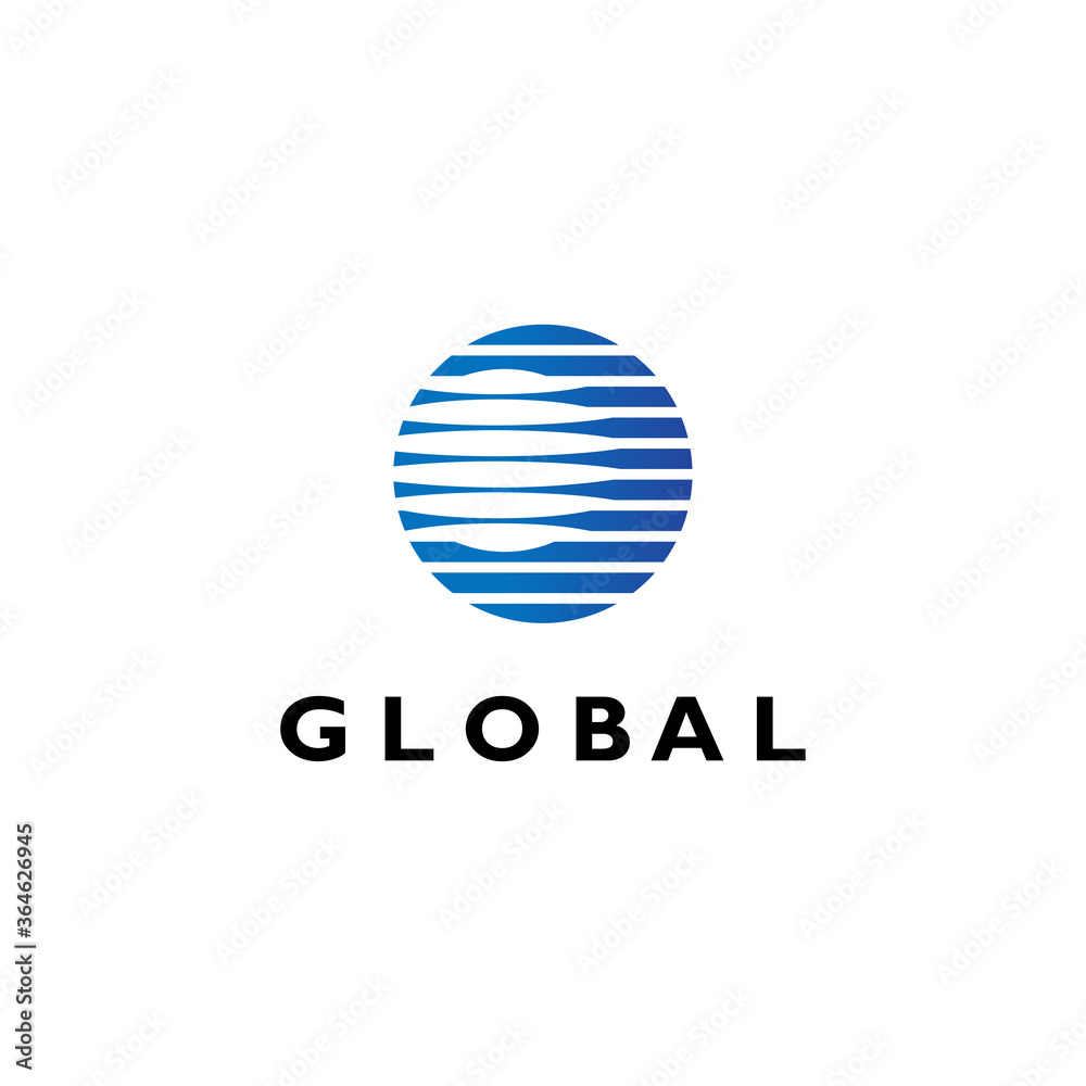 Creative sphere globe logo vector illustration Creative sphere globe logo vector illustration