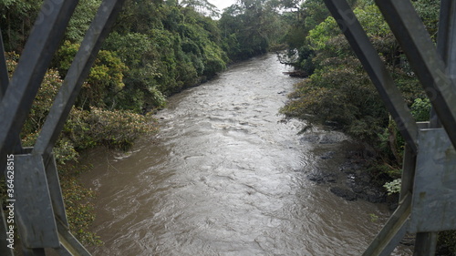 People, cow and hourses in Puente Nacional, Santander, Colombia