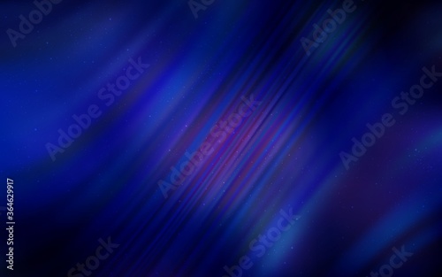 Dark BLUE vector template with space stars. Modern abstract illustration with Big Dipper stars. Pattern for astrology websites.