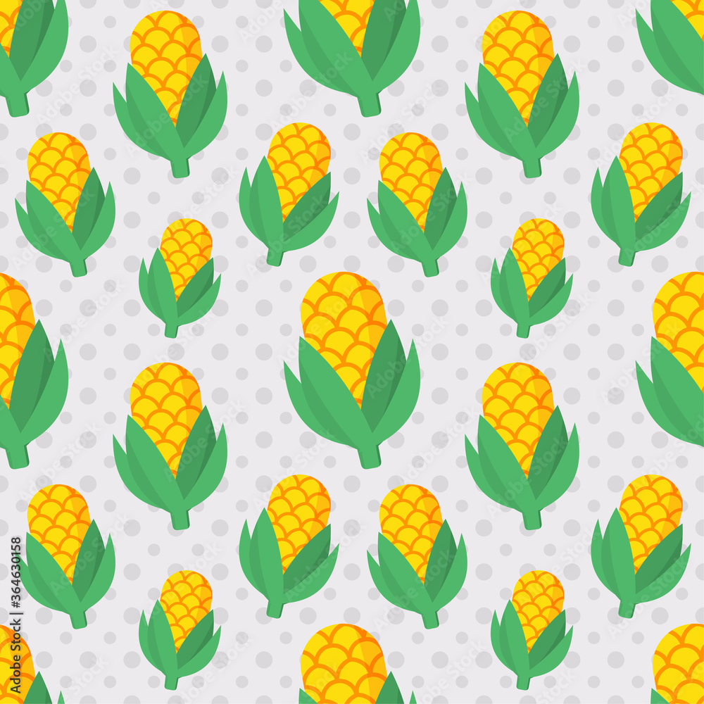 corn seamless pattern vector illustration in flat style corn seamless pattern vector illustration in flat style
