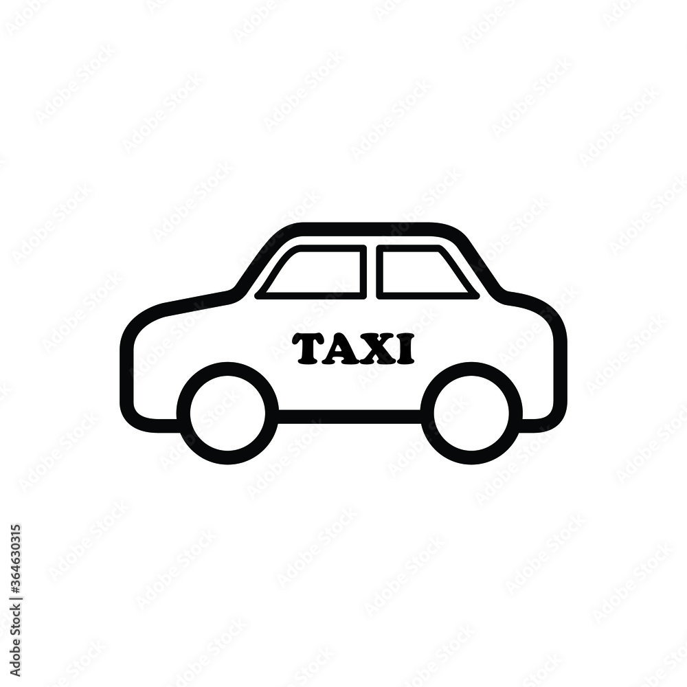 taxi icon to service the passengers and tourists taxi icon to service the passengers and tourists