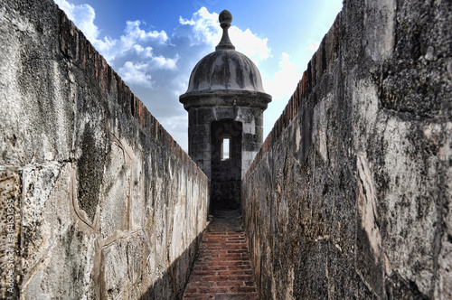 Garita at Castillo San Felipe del Morro in Old San Juan, Puerto Rico