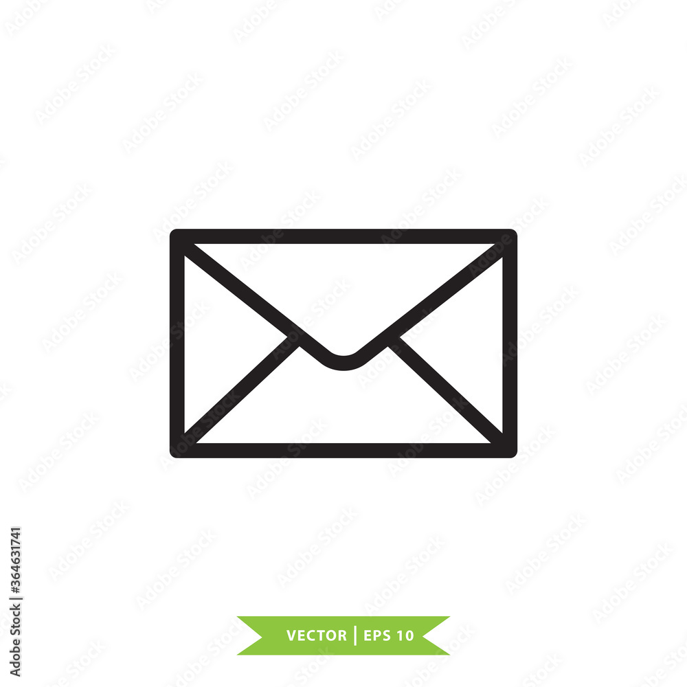 Envelope icon vector logo design flat style Envelope icon vector logo design flat style
