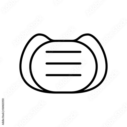 face mask accessory line style
