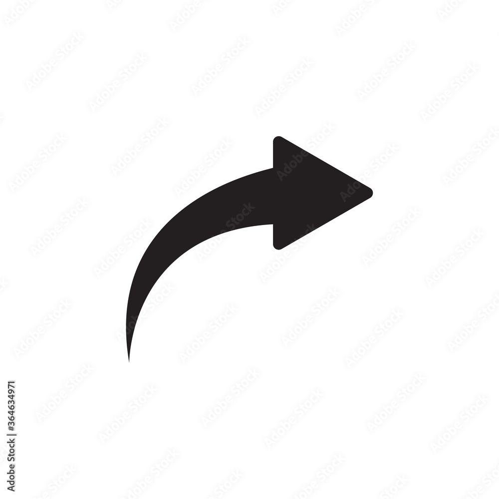 Arrow icon vector flat style illustration Arrow icon vector flat style illustration