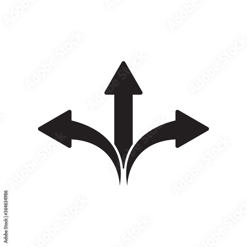Arrow icon vector flat style illustration