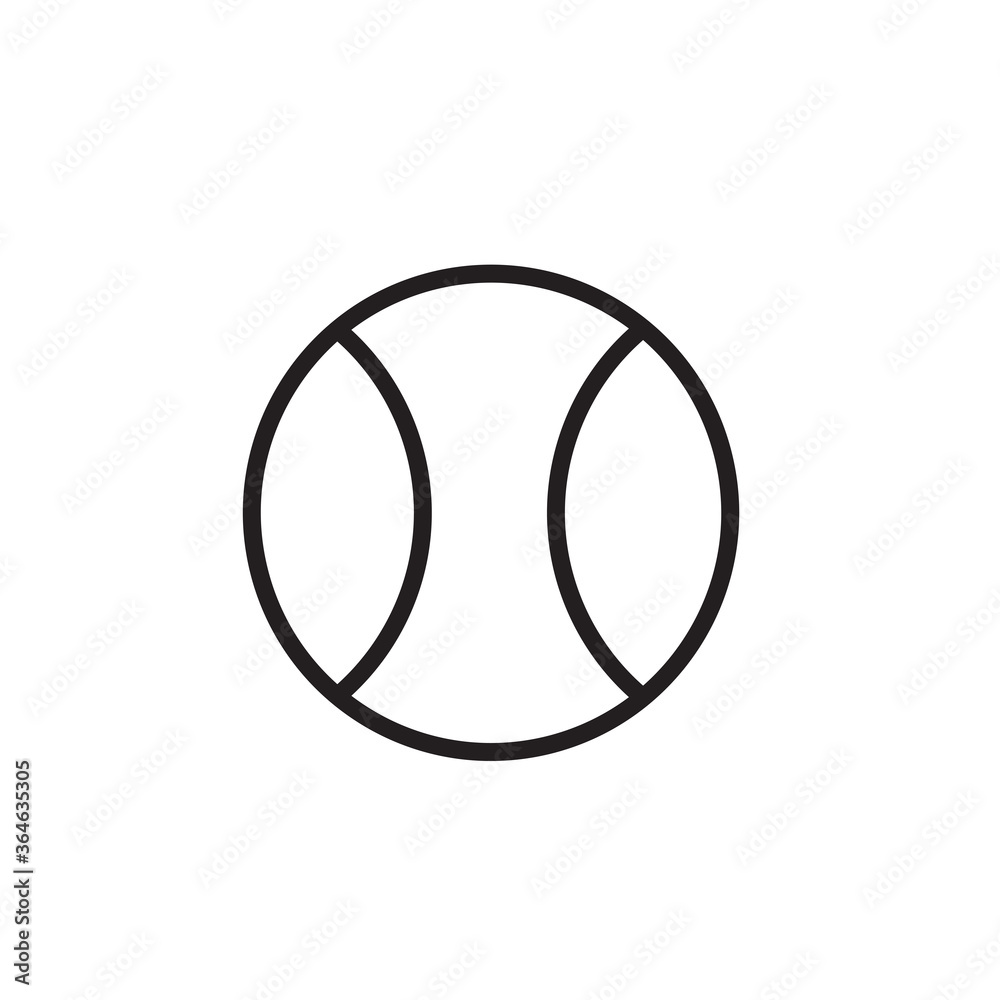 Tennis ball icon vector logo illustration Tennis ball icon vector logo illustration