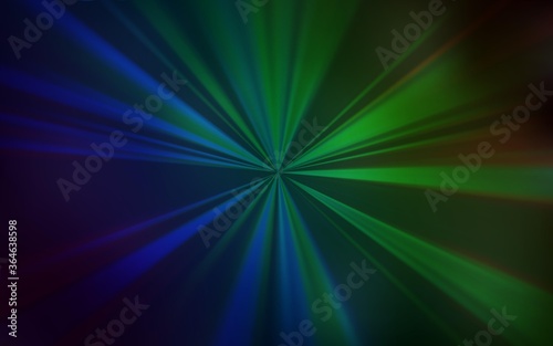 Dark Blue, Green vector blurred shine abstract template. Glitter abstract illustration with gradient design. The best blurred design for your business.