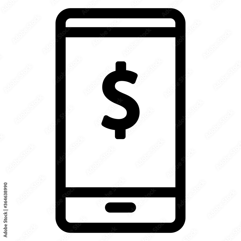 Business by mobile icon Business by mobile icon