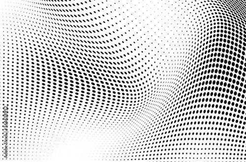 The halftone texture is monochrome. Vector chaotic background