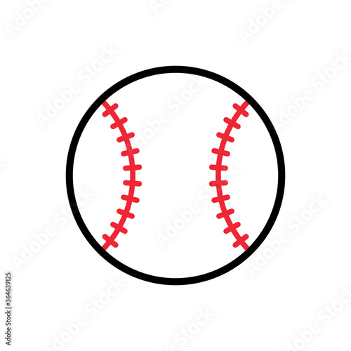 Vector Softball or Baseball Illustration