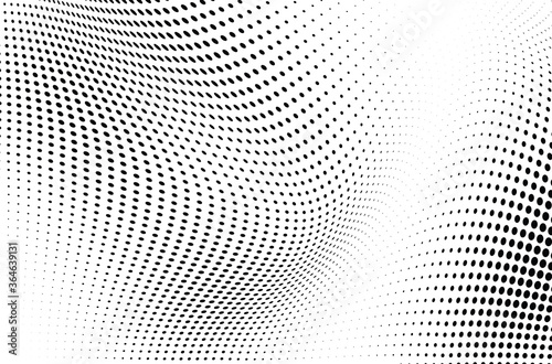 The halftone texture is monochrome. Vector chaotic background