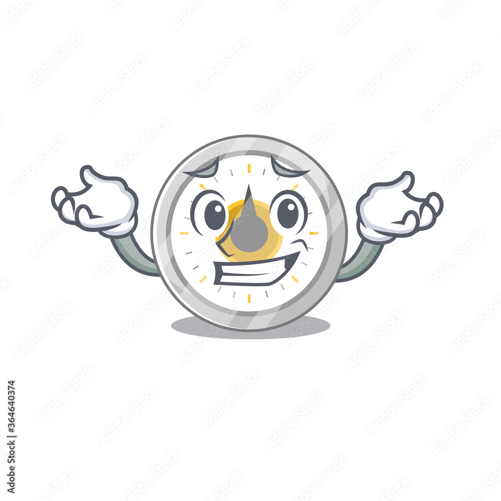 Φωτογραφία A sweet picture of grinning old kitchen timer caricature design style