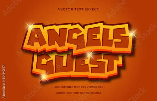 Angels Guest editable text effect