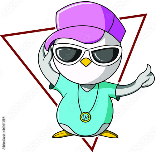 a penguin is stylish style rapper