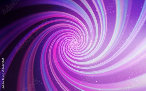 Light Purple, Pink vector template with space stars. Shining colored illustration with bright astronomical stars. Smart design for your business advert.