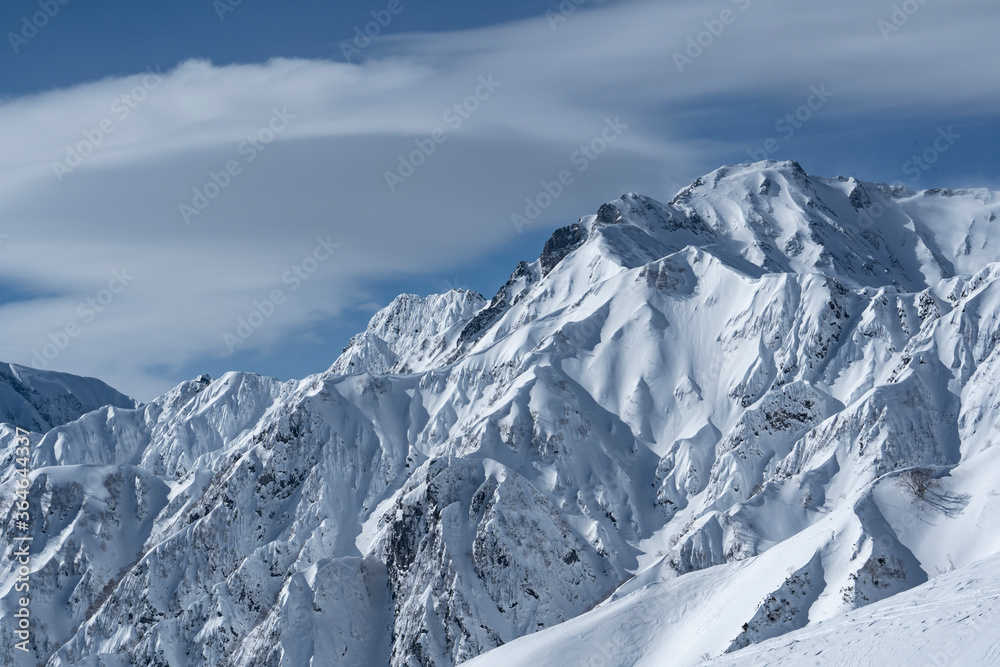 Obraz premium 厳冬期のアルパイン