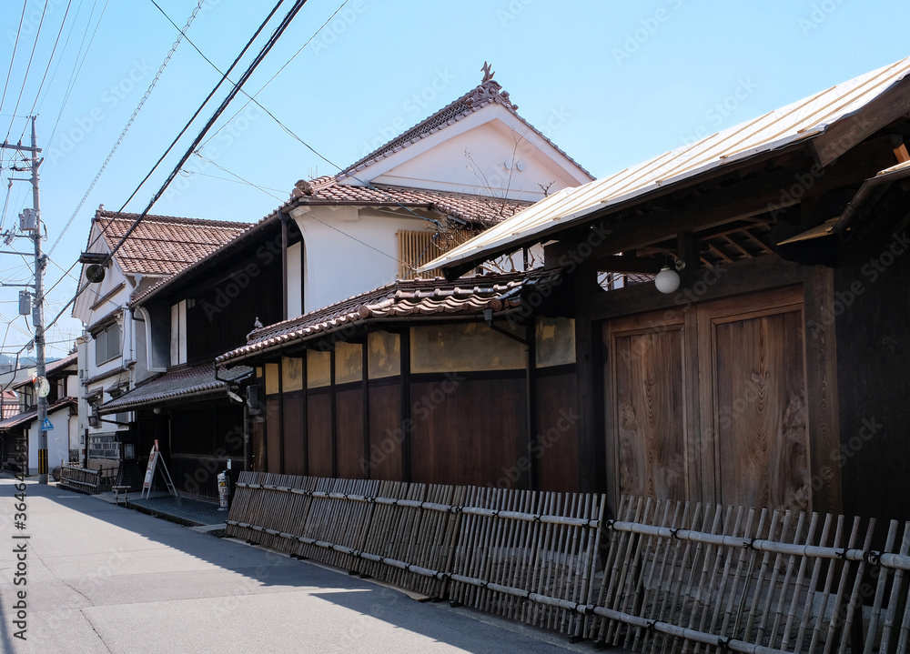 日本の昔ながらの街並み