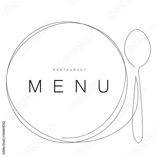 Menu restaurant background design vector illustration