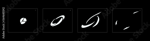 Shine explosion effect. Smoke explosion animation effect. Animation Sprite sheet for games, cartoon or animation. vector style animation effect 1475.