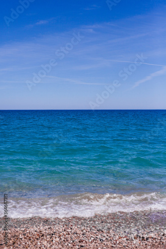 Fototapeta Naklejka Na Ścianę i Meble -  Blue transparent sea water background