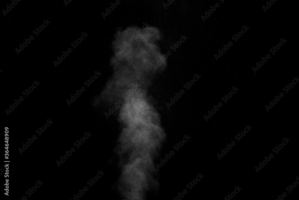 Figured smoke on a dark background. Abstract background, design element, for overlay on pictures Figured smoke on a dark background. Abstract background, design element, for overlay on pictures