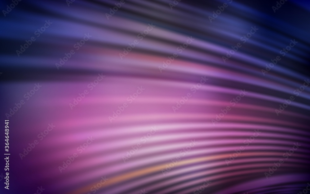 Dark Purple vector background with wry lines. Colorful illustration in abstract style with gradient. Template for cell phone screens.
