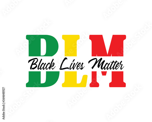BLM Black lives matter illustration design