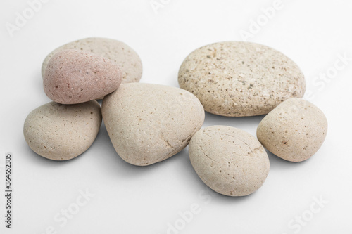 Pile of stones stock photo 