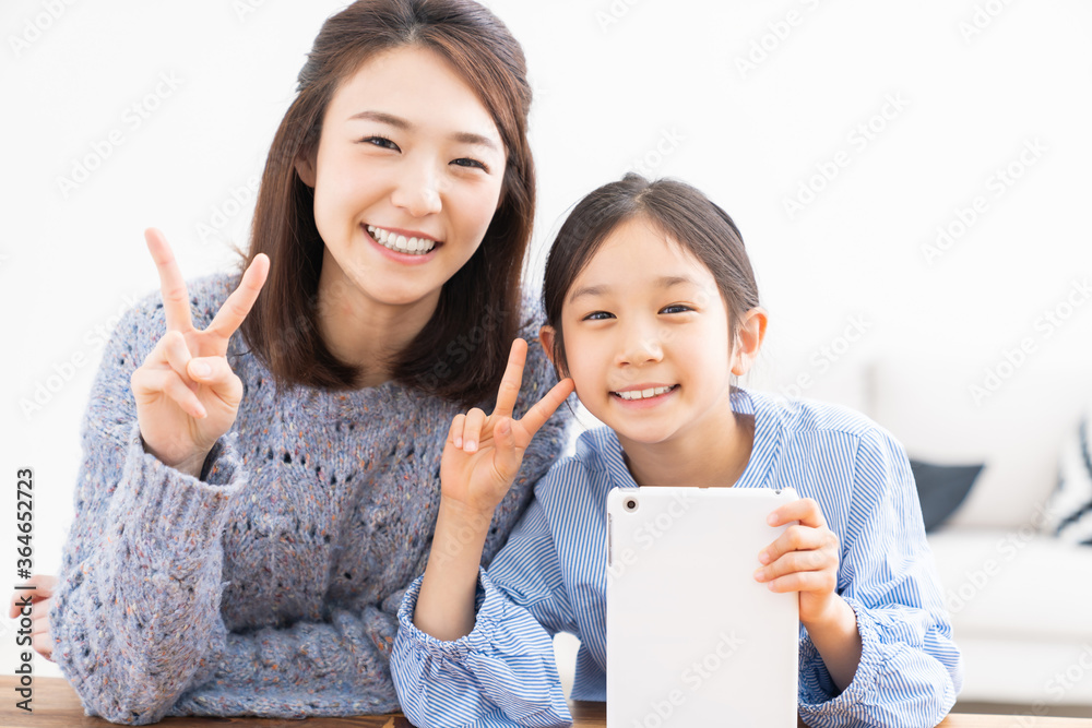 親子とタブレット