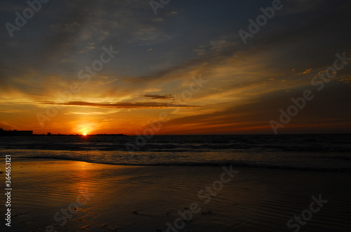 Sunset view at Panjang beach in Bengkulu Indonesia © Afif