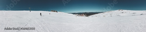 ski track in the mountains © Cihat