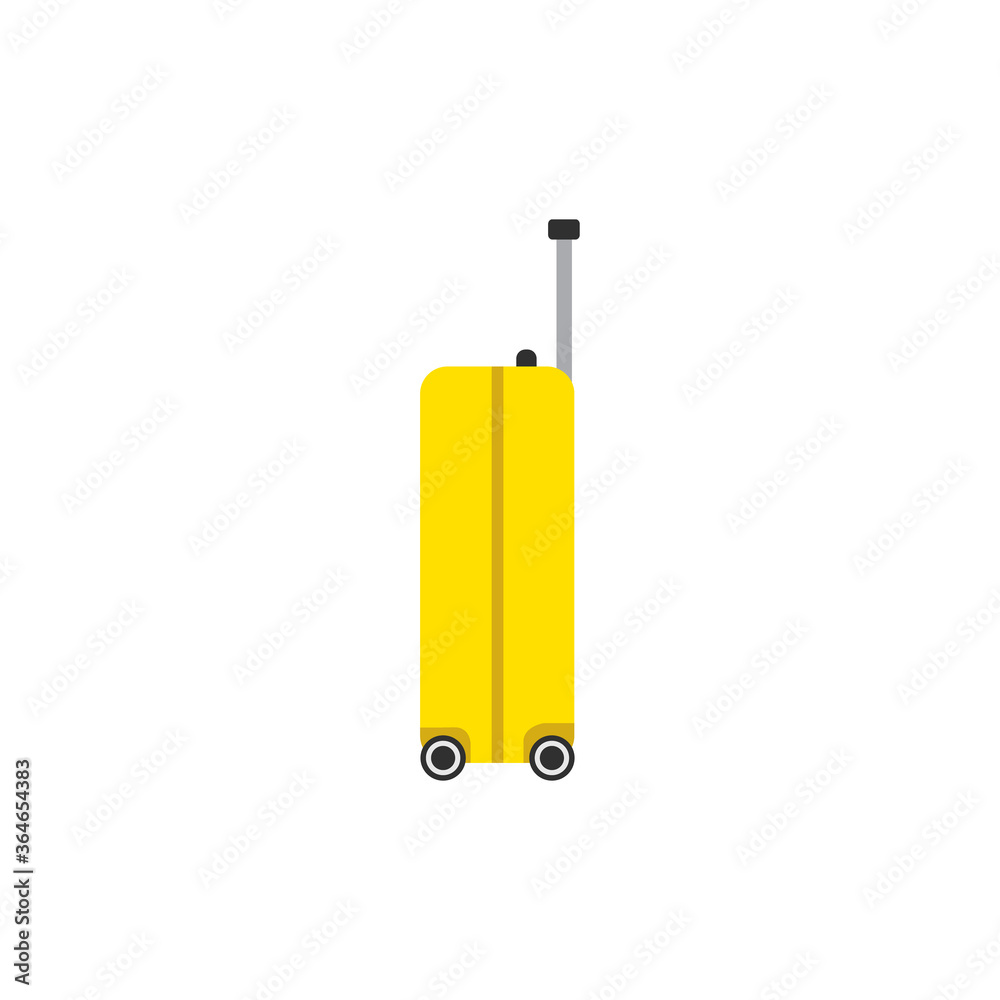 Luggage flat, bag icon, piece of cheese icon, vector illustration isolated on white background Luggage flat, bag icon, piece of cheese icon, vector illustration isolated on white background