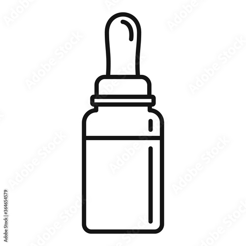 Cough syrup ointment icon. Outline cough syrup ointment vector icon for web design isolated on white background