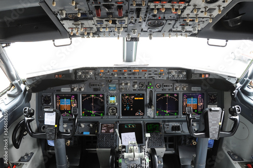 cockpit of airplane