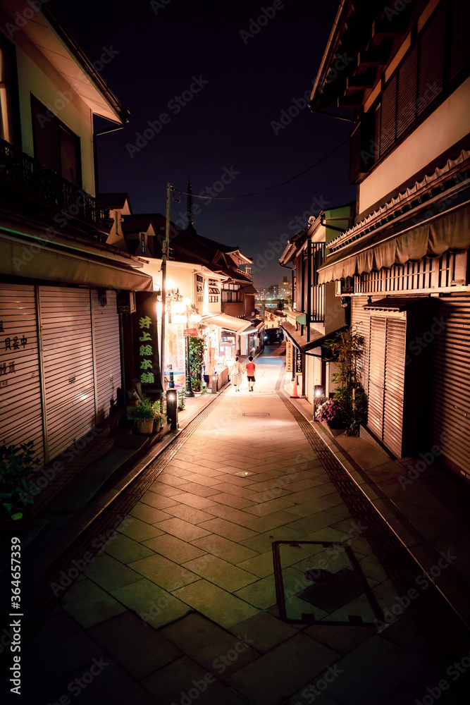 江ノ島、夜の街