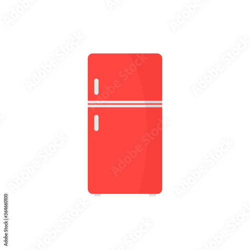 Refrigerator flat, kitchen icon, cheese slice icon, vector illustration isolated on white background