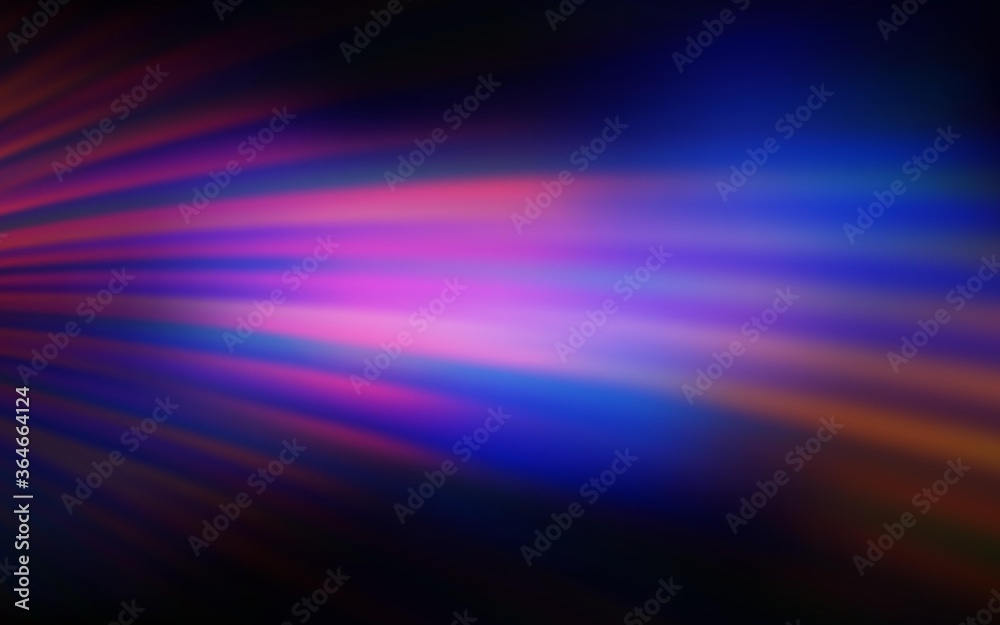 Dark Pink, Blue vector backdrop with curved lines. Modern gradient abstract illustration with bandy lines. A new texture for your  ad, booklets, leaflets.