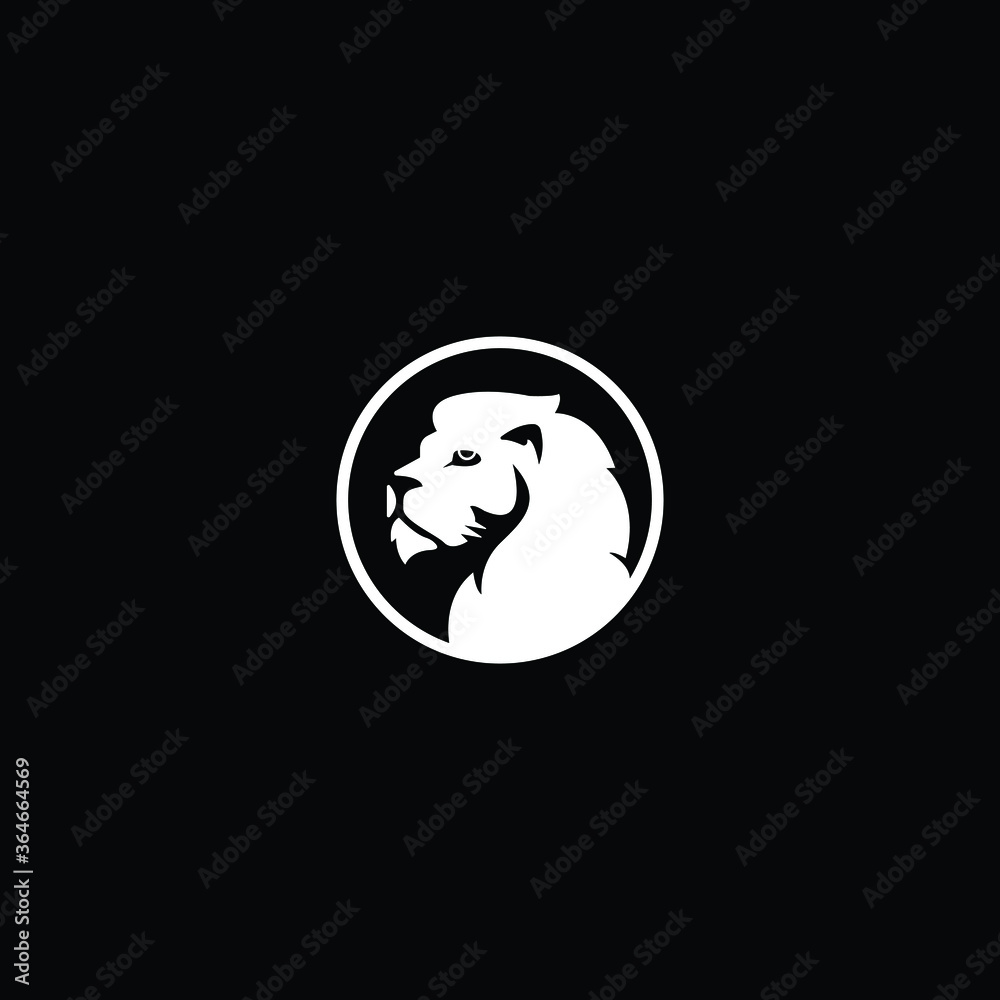 Lion logo vector illustration, emblem design. Lion Head Logo