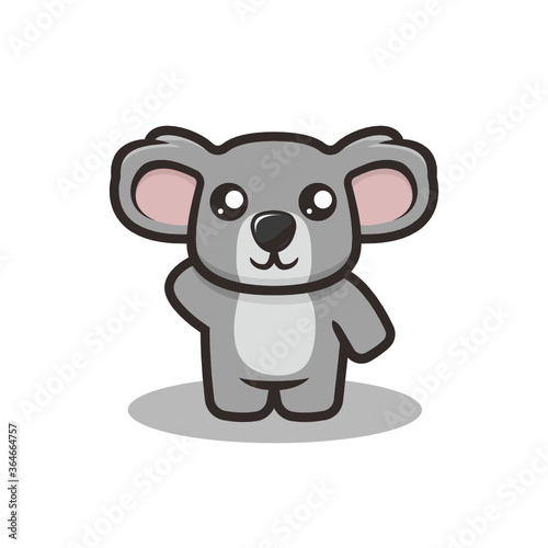 Cute Koala mascot design illustration