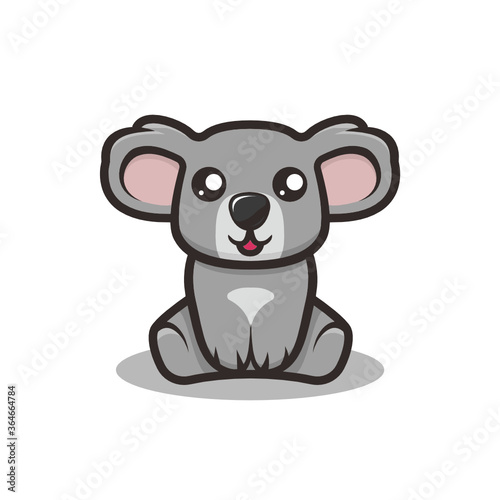 Cute Koala mascot design illustration