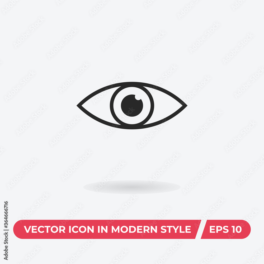 Eye icon vector. Eyeball sign Eye icon vector. Eyeball sign