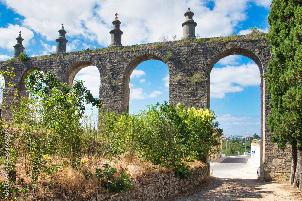 The Aqueduct dos Pegoes Altos in Tomar, Portugal, 