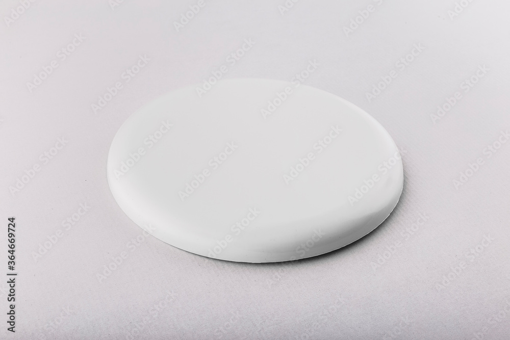 white flying plate isolated on white backbround white flying plate isolated on white backbround