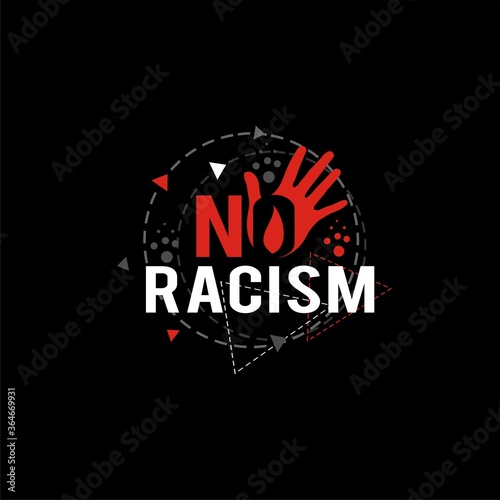 No racism. design vector for tshirt design and other 