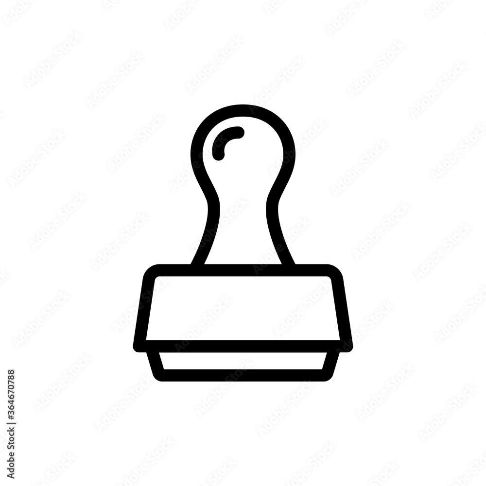 stamp icon vector symbol template