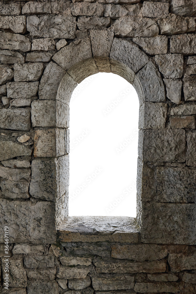 Stone war tower window